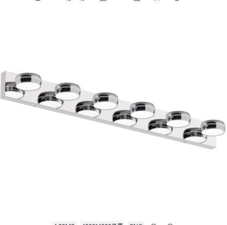 LED Vanity Lights 43in Bathroom Lights Fixtures over Mirror 6 Light LED Lighting Fixture for Bathroom 18W Mirror Lighting Fixture Modern Bath Light Bar Chrome Bath