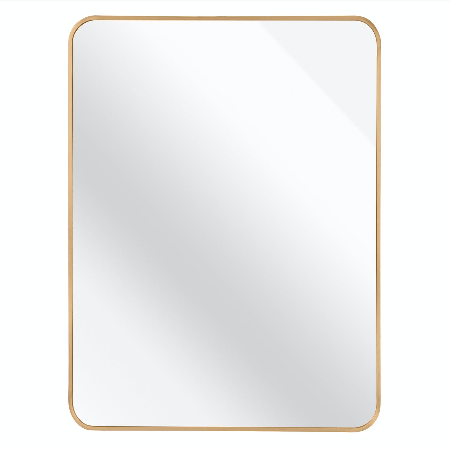 Gold 30 x40 Rectangular Bathroom Wall Mirror