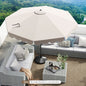10 Feet Patio Umbrella Outdoor Market Umbrella with Crank Tilt Adjustment-Beige
