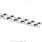 LED Vanity Lights 43in Bathroom Lights Fixtures over Mirror 6 Light LED Lighting Fixture for Bathroom 18W Mirror Lighting Fixture Modern Bath Light Bar Chrome Bath