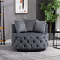 Furniture,Accent Chair / Classical Barrel Chair for living room / Modern Leisure Chair (Grey)