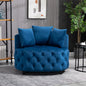 Furniture,Accent Chair / Classical Barrel Chair for living room / Modern Leisure Sofa Chair (Blue)
