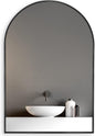 20x30 Inch Black Metal Framed Arched Bathrrom Mirror for Wall.(W2203134104)