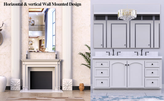 60x36 Oversized Modern Rectangle Bathroom Mirror with Silver Frame Decorative Large Wall Mirrors for Bathroom Living Room Bedroom Vertical or Horizontal Wall Mounted mirror with Aluminum Frame