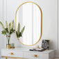 Gold 20 x 28 Inch Metal Oval  Mirror