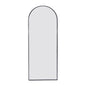 Black 71x27.5 inch metal arch stand full length mirror