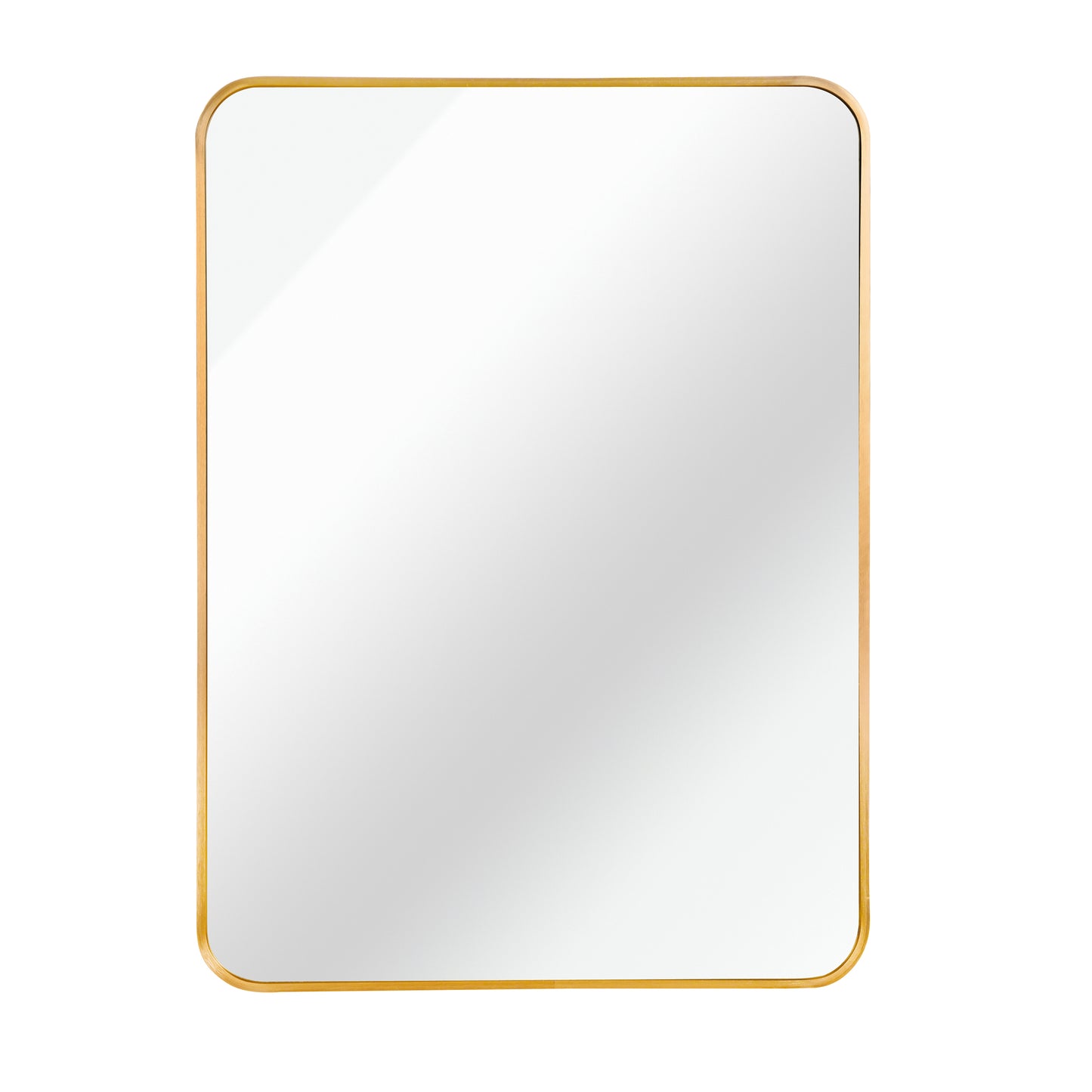 Gold 22 x30 Rectangular Bathroom Wall Mirror