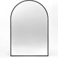 Black 24x32 INCH Metal Arch Barhroom mirror
