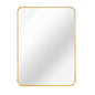 Gold 24 x32 Rectangular Bathroom Wall Mirror