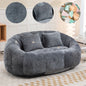Bean Bag sofa Lazy Sofa Durable Comfort Lounger High Back Bean Bag Chair Couch for Adults and Kids, Indoor & Outdoor, Accent Floor Soft Lounge Chair  (Gray chenille)